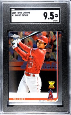 2019 Topps Chrome #1 Shohei Ohtani SGC 9.5 MINT+ RC Dodgers Angels