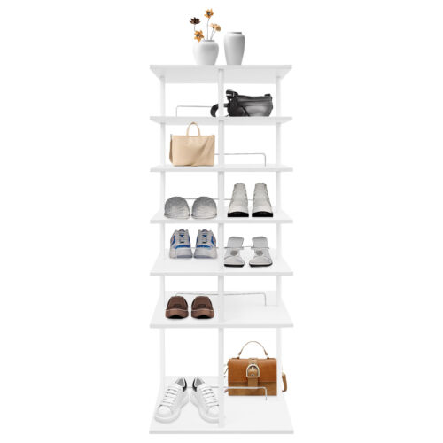 6-stufiges Schuhregal 360° drehbar Schuhregal Organizer Schuhständer - Bild 3 von 20