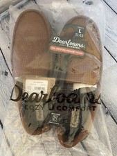 NEW Size 11-12 Men's Slippers Dearfoams - Brown