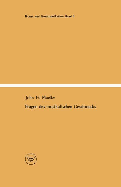 Thumbnail - Fragen Des Musikalischen Geschmacks | Buch | 9783663005452