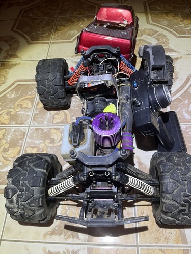 HP Savage X 1/8 Scale Nitro Monster Truck Slider/Roller for Parts or Repairs - Bild 8 von 17