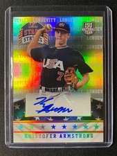 2015 Panini USA Stars & Stripes Kristofer Armstrong Sapphire Autograph #03/25!!!