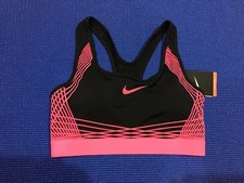 WOMEN'S NIKE DRI-FIT PRO CLASSIC PADDED SUPPORT TRAINING BRA 805307 013 Sz XS XL
