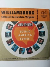 View Master A813, Williamsburg Colonial Restoration Virginia, 3 Reel Set