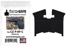 Tractiongrips  rubber grip tape overlay for CZ P-09 C Nocturne grips