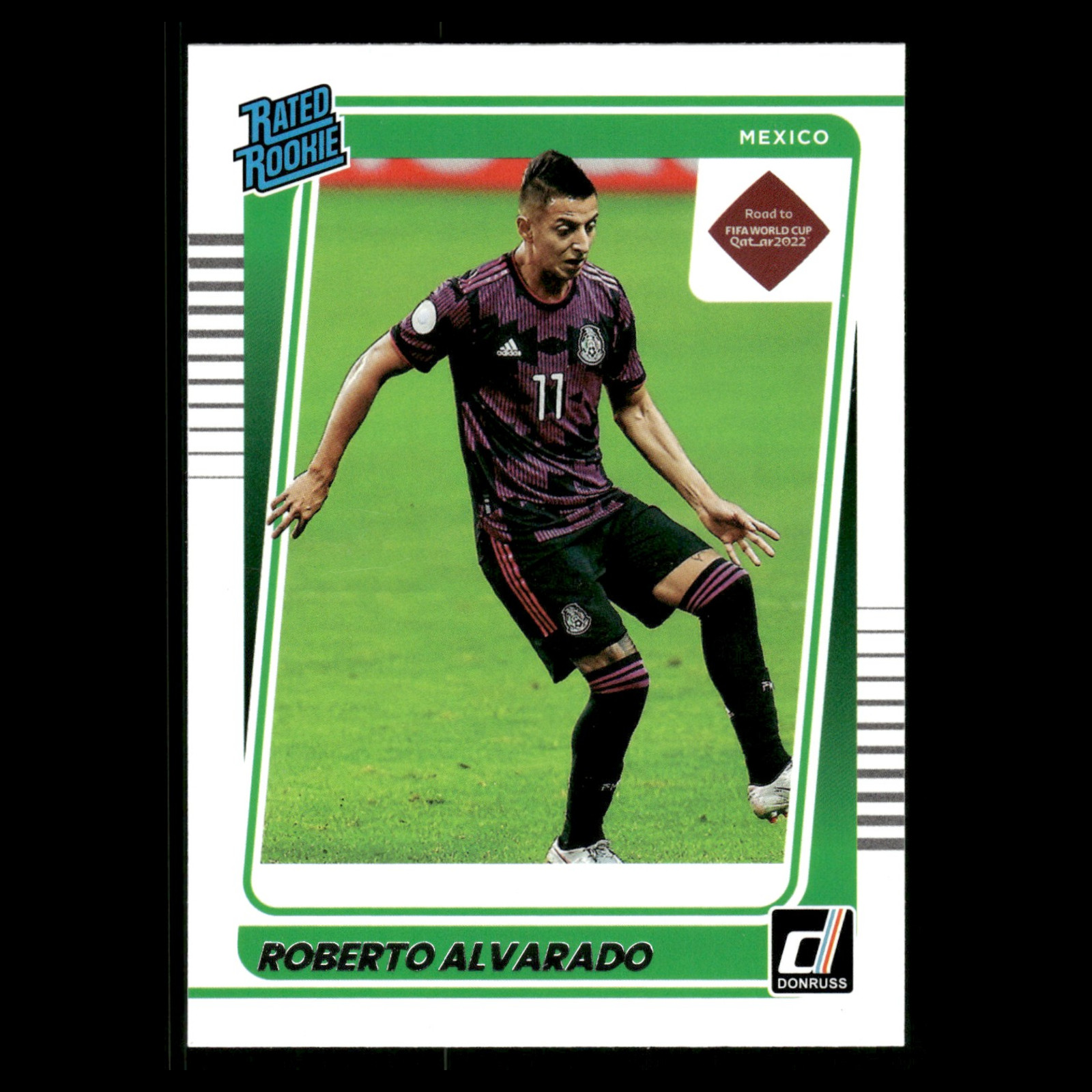 Roberto Alvarado Rookie #195 2021 Donruss Rated Rookie Mexico Soccer Card NM