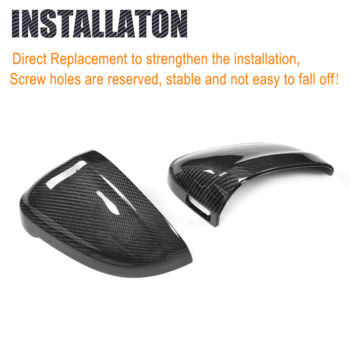 Tapas de retrovisores exteriores de carbono carcasa Side Mirror Covers para Audi B9 A4L RS4 A5 RS5 - Imagen 9 de 10