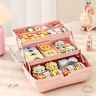 Multi-layer Hairpin Organizer Girl Jewelry Case Head Rope Headband Display Rack