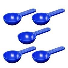 Measuring Spoon Food Baking Medicine Powder Vet Plastic 5 X 2.5ml (2.5g)