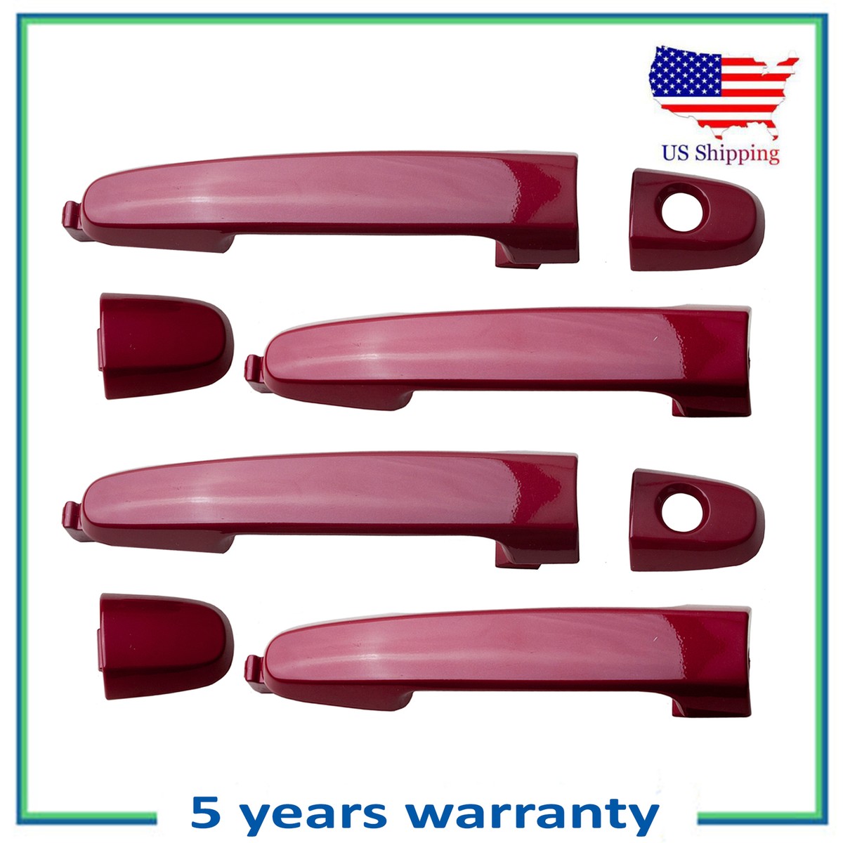 4PCS Outside Door Handle For Toyota Camry Corolla RAV4 3R3