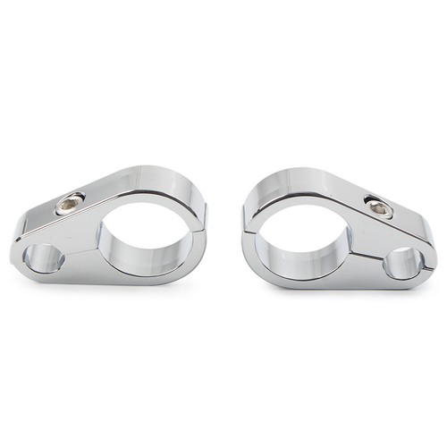 2PCS Motorcycle Brake Clutch Cable Wire Clamp Clip For Harley 1'' Handlebar - Picture 5 of 7