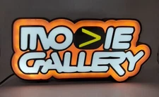 Movie Gallery Video Tape / Game Rental Store Light Box Sign Shelf Art VHS DVD