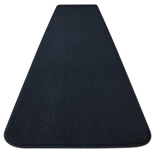 SKID-RESISTANT CARPET RUNNER hall area rug floor mat NAVY BLUE - 第 1/7 張圖片