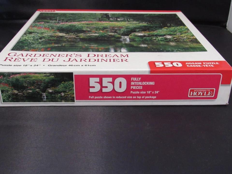 Rompecabezas Gardener's Dream Reve Du Jardinier Hoyle 550 piezas 18" x 24" nuevo en caja Foto 4 de 4
