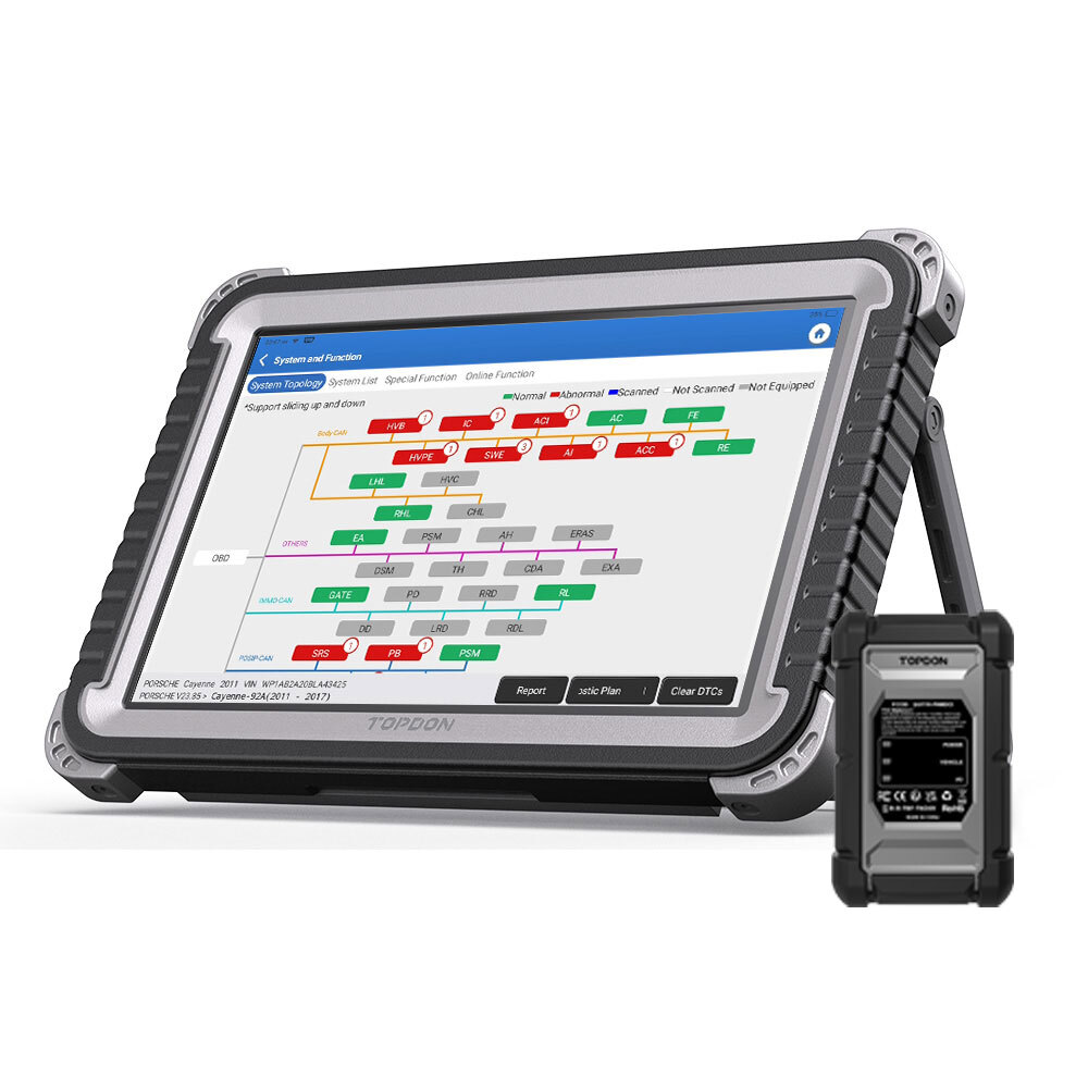 TOPDON Phoenix Plus 2 Car Diagnostic Scanner Bidirectional Scanner Online Coding-image