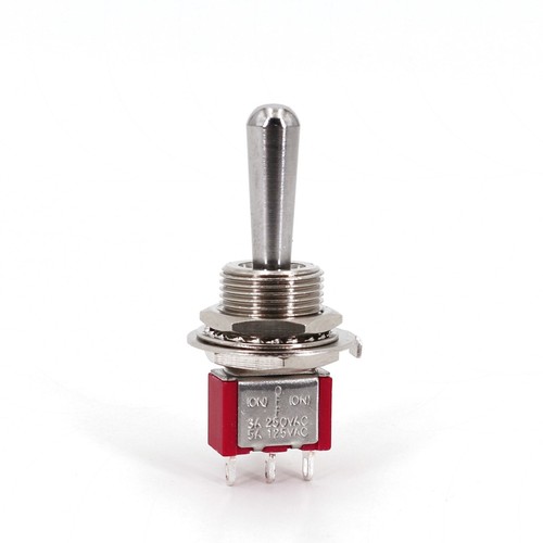 5Pcs SH T8014A-Z1 Large Handle 3Pin Momentary MOM-OFF-MOM Mini Toggle Switch - Picture 3 of 6
