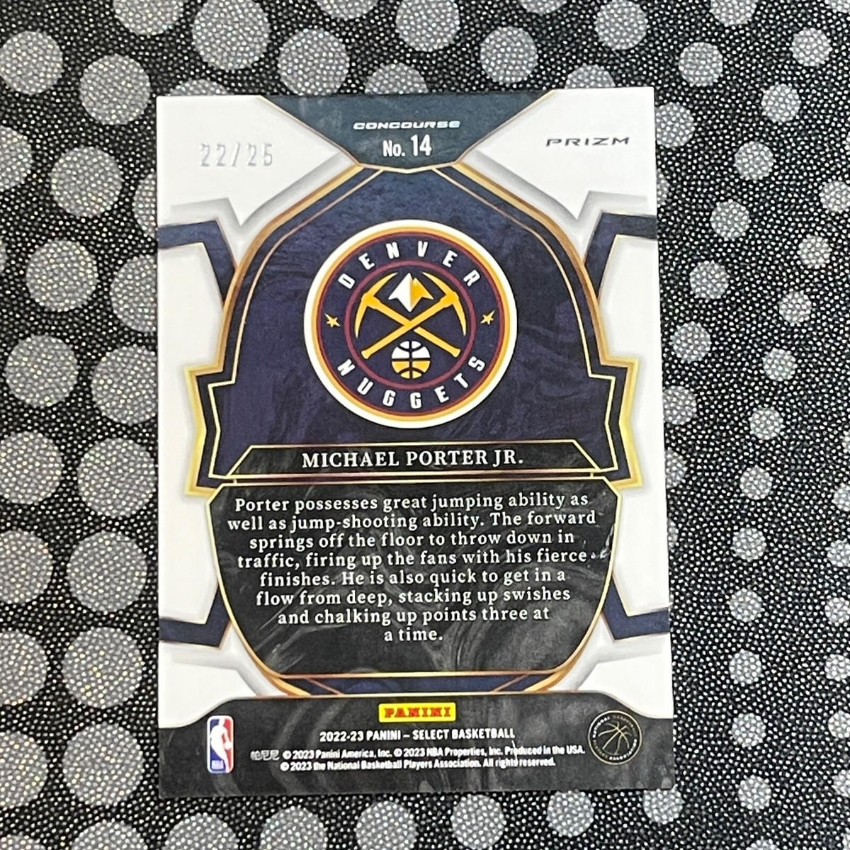 Michael Porter Jr 22/25 2022-23 Panini Select Tie Dye