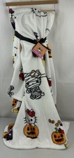 Set of 2 Hello Kitty Halloween Throw Blankets 60x70 in Mummy Ghost Witch Pumpkin