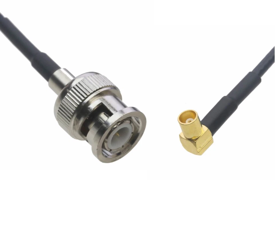 BNC Male to MCX Female Right Angle 0.5~15FT Cable For Ham Radio GPS Antenna TV - Image 4 of 4
