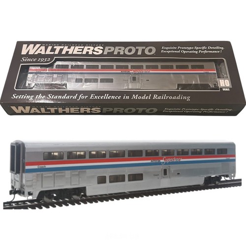 Walthers Proto HO Scale 85' PS Superliner I Coach Amtrak Phase III .. 920-11011