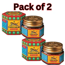 Tiger Balm Red Ointment - 21ml Jar - Fast Relief for Muscle Aches, 2pk