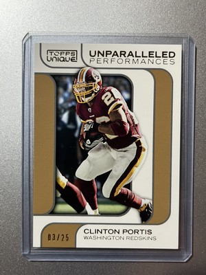 Clinton Portis Washington Redskins Topps einzigartig NFL 2009 BEISPIELLOS/25