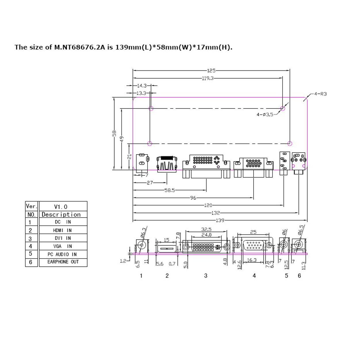 HDMI+DVI+VGA+AUDIO LCD Controller Board kit For AU Optronics B173RW01 V ...