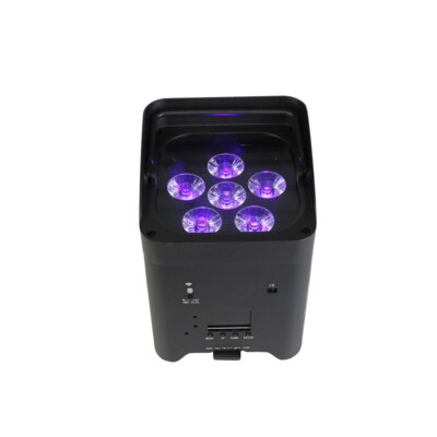 DJ Freedom Par Tri-6 Battery Powered RGBWA UV LED PAR Wireless DMX stage light