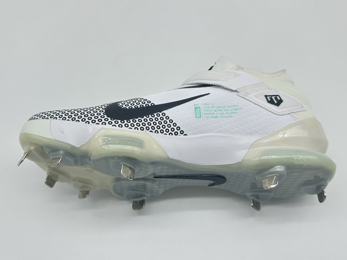 Nike Force Zoom Mike Trout 7 Men's Size 12 Baseball Cleats White