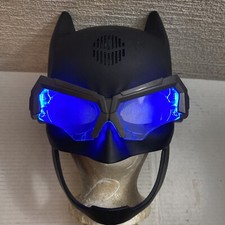 Mattel DC Justice League Batman Voice Changing Tactical Light-Up Helmet Mask EUC