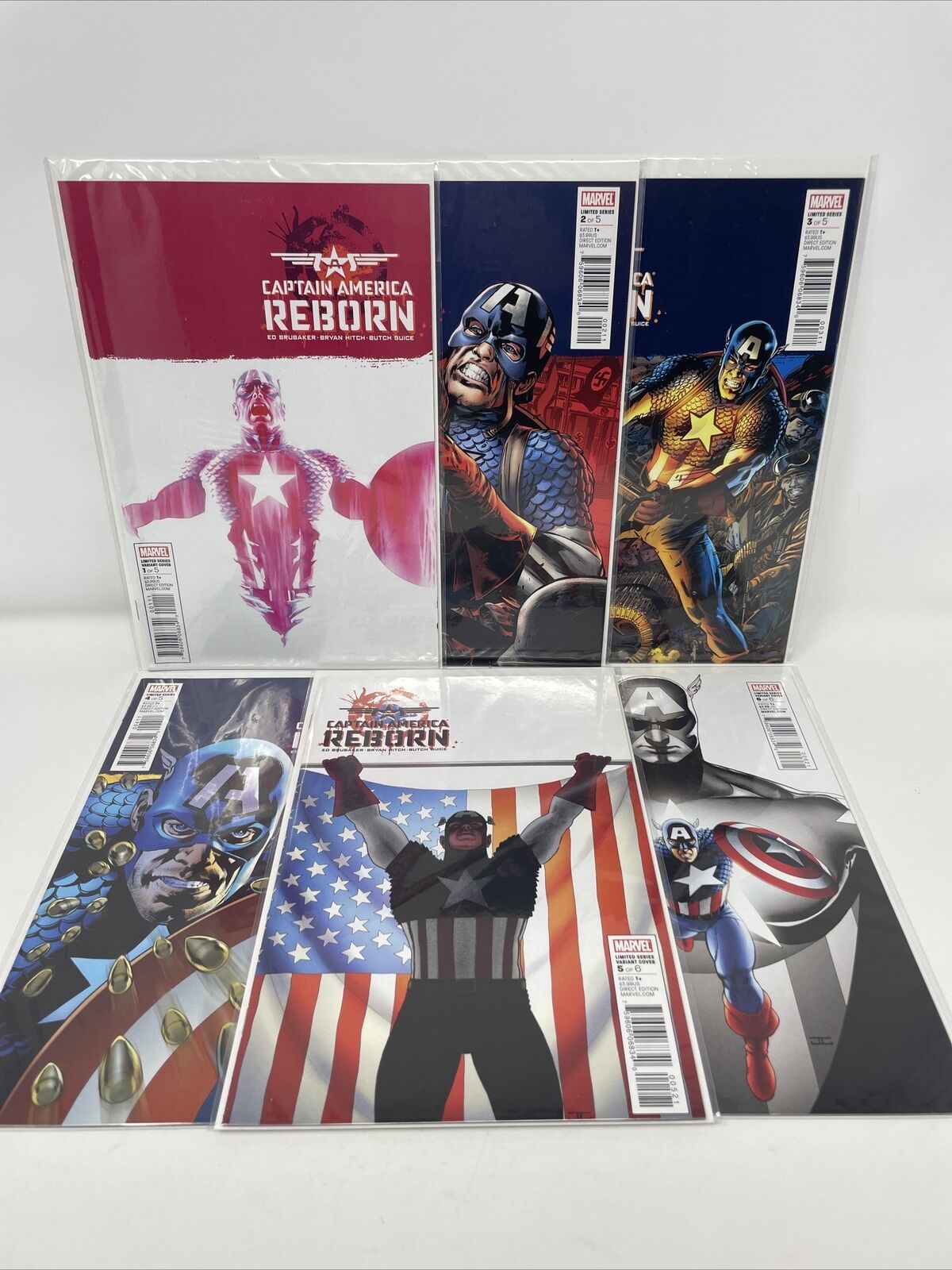 Captain America: Reborn #1-6 (Lot Of 6) Marvel Comics Brubaker Hitch 2009 VF/NM