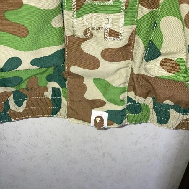 A BATHING APE (BAPE) Giacca snowboard uomo A Bathing Ape taglia S originale montagna felpa con cappuccio mimetica JPN