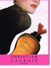 ADVERTISEMENT ADVERTISING 064 1992 CHRISTIAN LACROIX perfume "c'est la vie''