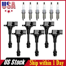 6Pack Ignition Coil + Spark Plug For Nissan Altima Maxima Quest Murano 3.5 UF349