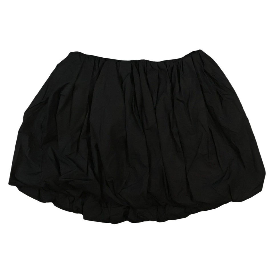 Witchery Skirt Womens 10 Black Bubble Mini Lined Pleated Balloon Size 10