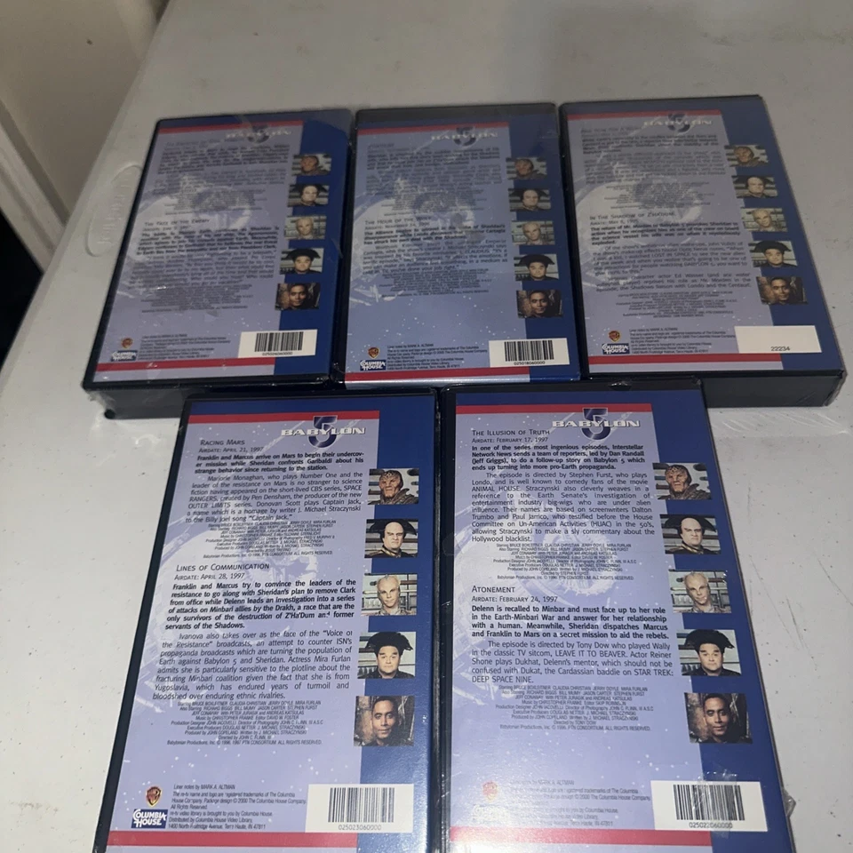 BABYLON 5 “THE COLLECTOR’S EDITION” 5-VHS Lot Brand New Foto 4 de 4