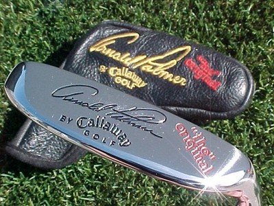 Callaway Arnold Palmer THE ORIGINAL Blade Putter RH Golf Club w Leather Cover