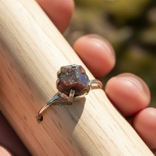 Ethiopian Opal Gemstone 925 Sterling Silver Ring Handmade Jewelry Ring For Gift