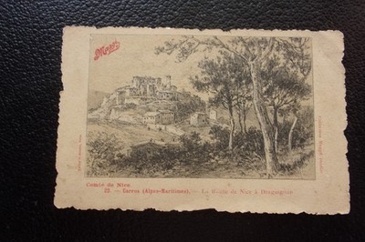 FRANKREICH - Postkarte Carros la route de nice a draguignan (B64)