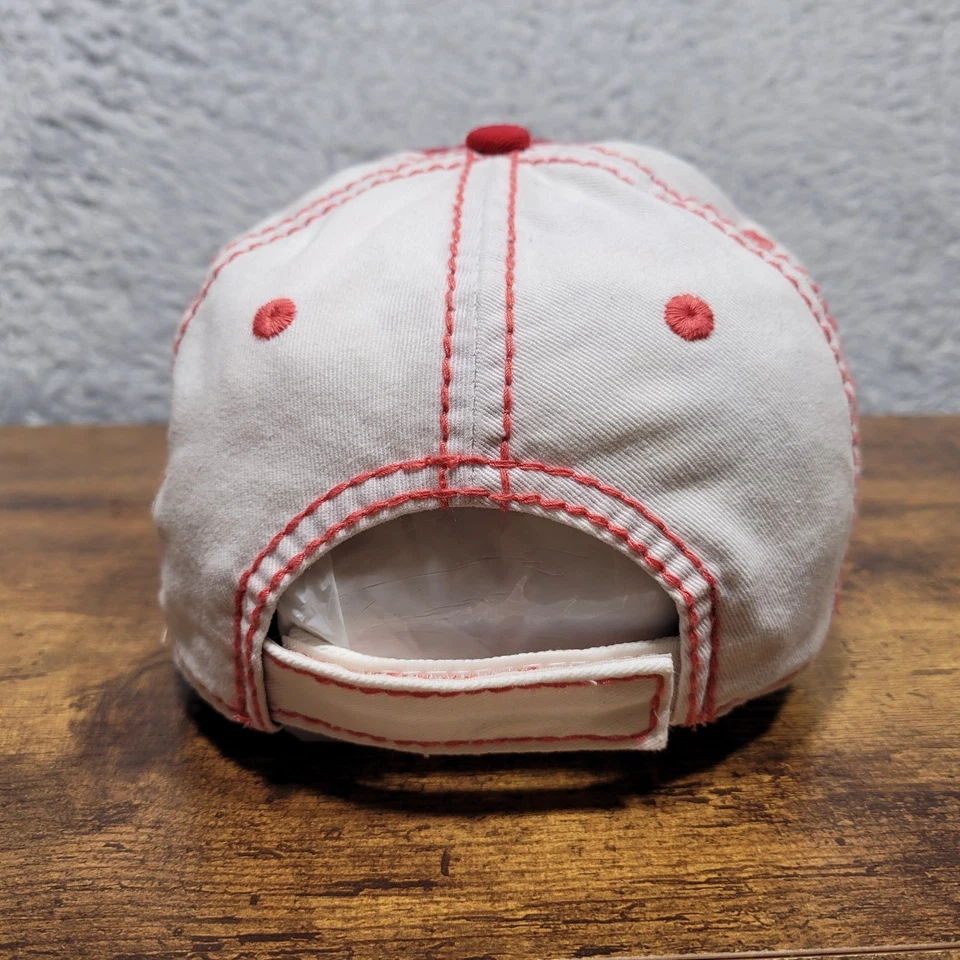 Gorra de béisbol ajustable Sesame Street Elmo roja azul personaje adulto Foto 3 de 4