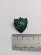 Lacrosse 1st XII Vintage Enamel School Shield Badge