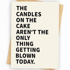 Naughty Birthday Card for Men Husband Boyfriend Him Happy Gifts Decorations