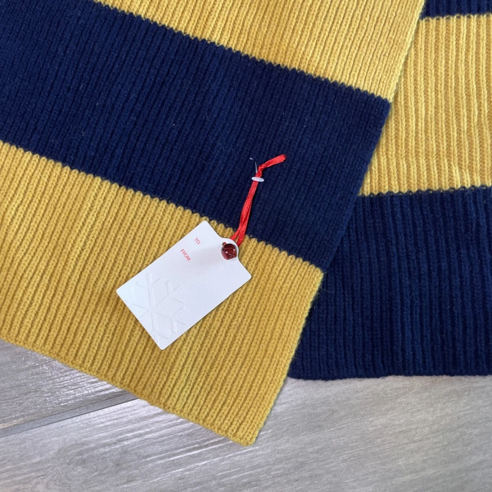 GAP | Аксессуары | Шерсть ягненка Gap ангорская синяя желтая. Раздетые | Мужские новый с Ярлыками - Изображение 4 из 4