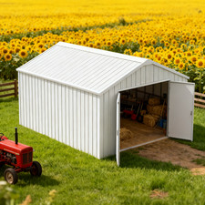 12x20ft Weather-Resistant Galvanized Steel Shed