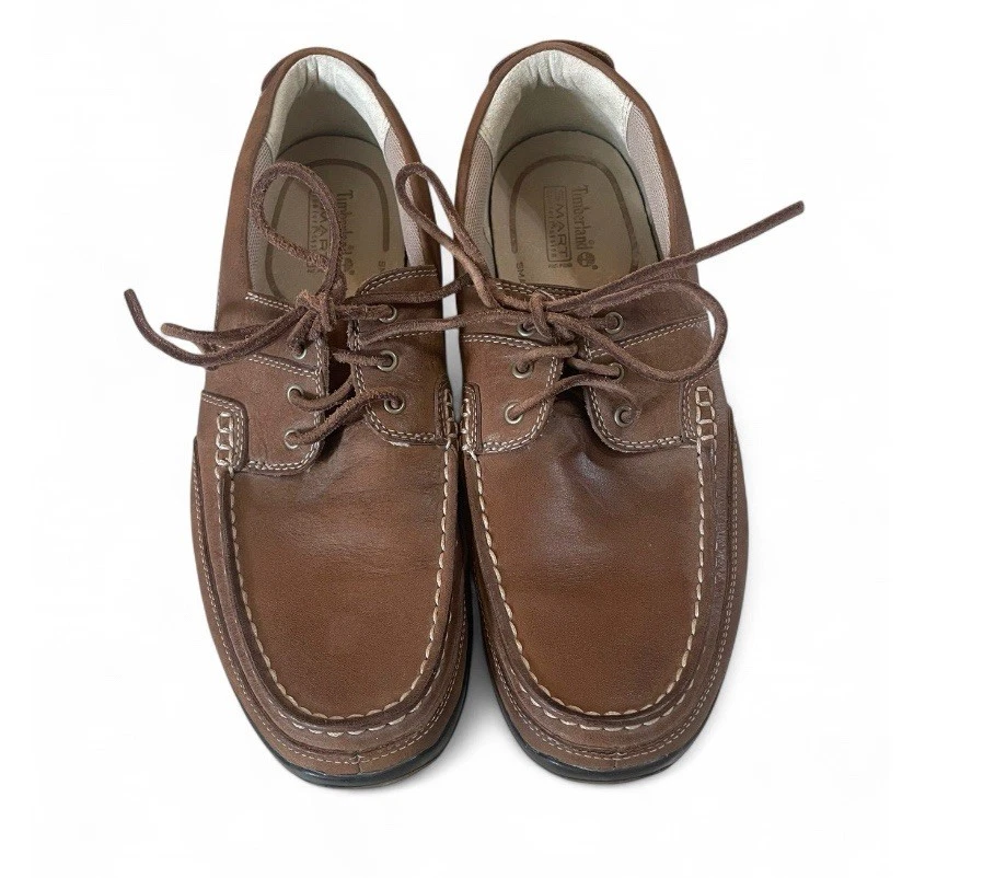 Mocassini Timberland Earthkeepers Cupsole 3 occhi marroni da uomo US 9 scarpe da barca