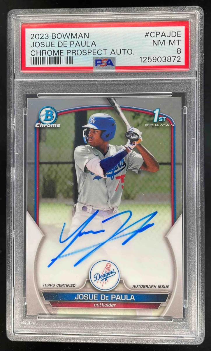 2023 Bowman - Chrome Prospect Autographs Josue De Paula #CPA-JDE