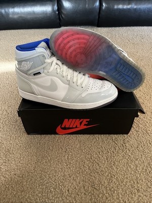 Ck6637-104 Jordan 1 High Zoom Racer Blue Size 13