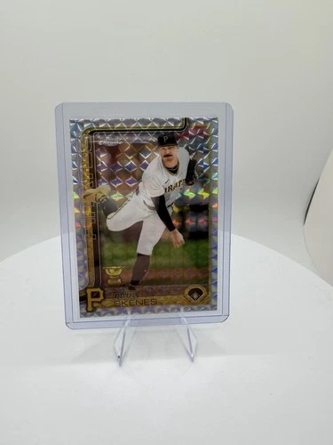 2025 Topps Chrome Paul Skenes Prism Refractor 🔥 Pirates SP Chrome Card