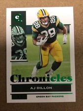 AJ Dillon 2021 Chronicles Football - GREEN #39 - Green Bay Packers
