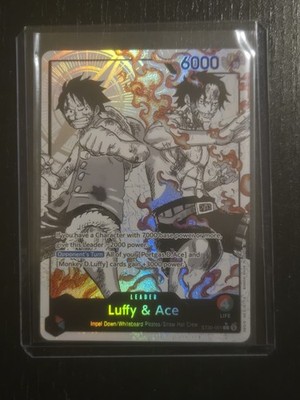 Luffy & Ace Leader ST30-001 Alt Art Leader English | One Piece Card Game